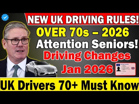 🚨 New UK Driving Rules for Over-70s Start January 2026 – What You Must Know Now