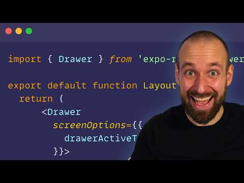 React Native Drawer Navigation with Expo Router