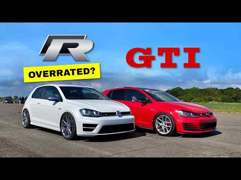 OVERRATED? ..TUNED VW GOLF R vs TUNED VW GOLF GTI