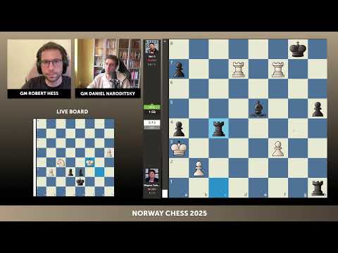 Norway Chess Day 6 with GM Hess and GM Naroditsky!! |!support |!schedule