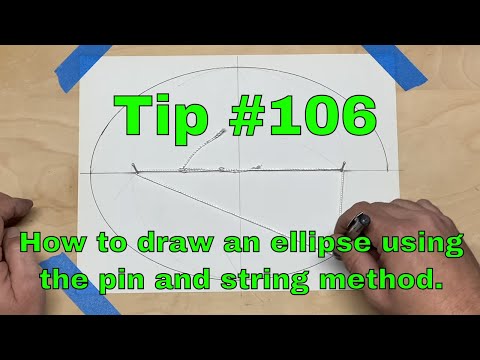 Draw an Ellipse (Pin and String Method)