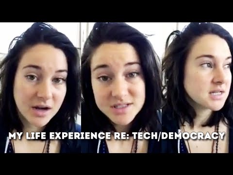Shailene Woodley talks democracy and technology on HITRECORD