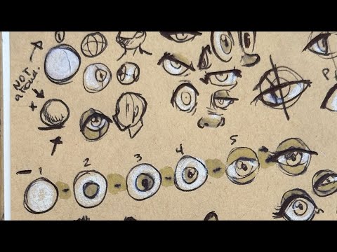 How to draw eyes super easy!!