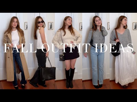 Fall outfit ideas 2025 - Five outfits using wardrobe basics