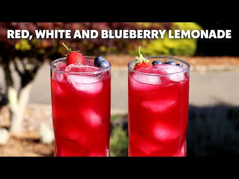 Red, White & Blueberry Lemonade | Strawberry Blueberry State Fair Lemonade | Food Wishes