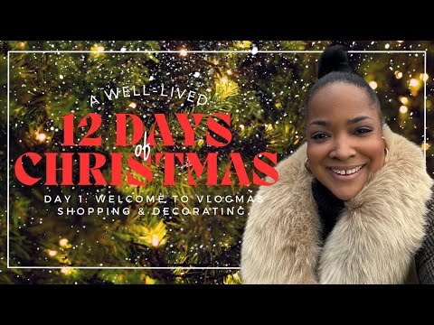 Vlogmas Day 1: Christmas Shopping + Decorating Parent's Home