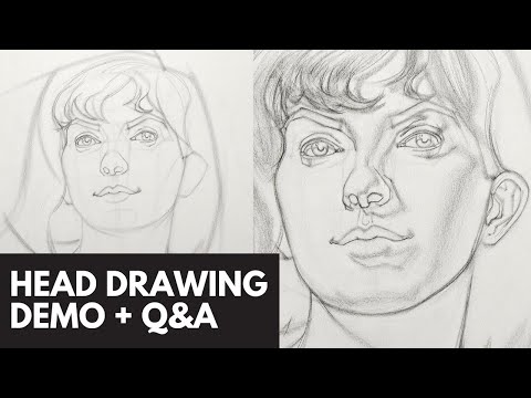 Female Head Drawing Livestream W/ Brian Knox