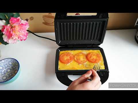 ستعشقون اكل البيض بهذه الطريقة اكلة سريعة ولذيذة البيض في آلة البانيني #اكلة_سريعة#الة_البانيني