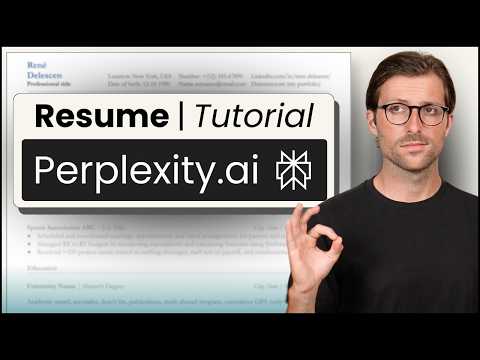 How To Write a Unique Resume Using Perplexity AI | (Free)