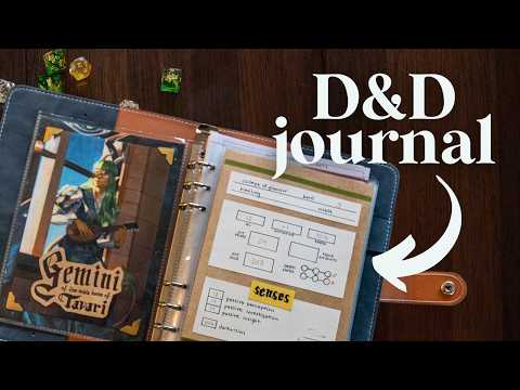 My new D&D character journal is full of ✨secrets✨