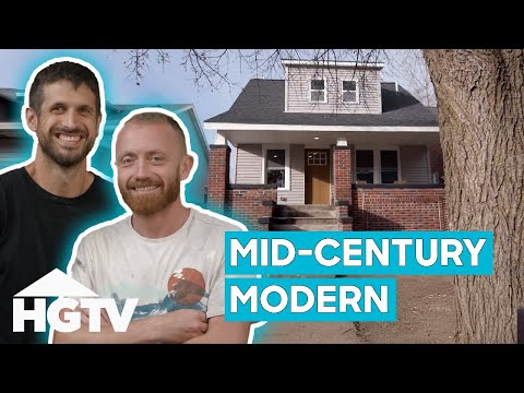 Keith And Evan TRANSFORM “Crumbling” House Into Mid-Century Modern Home | Bargain Block