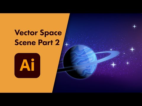 Make this Space Scene in Adobe Illustrator: part 2 Planet