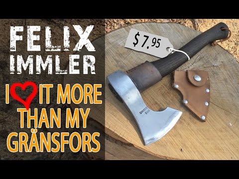 How to transform a 8 dollar hardware store splitting hatchet into a outstanding carving axe !