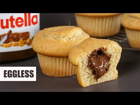 Eggless Bakery Style Nutella Muffins | How Tasty Channel