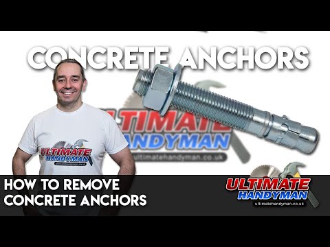 How to remove concrete anchors