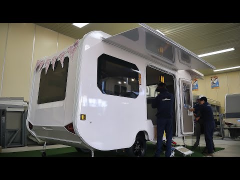 The incredible process of crafting luxury camper vans with intricate craftsmanship.