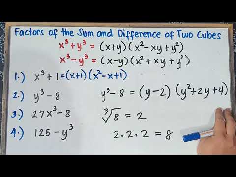 Factors of the Sum and Difference of Two Cubes | Step by Step Explanation | Gr 8 | Q1 | Revised K-12