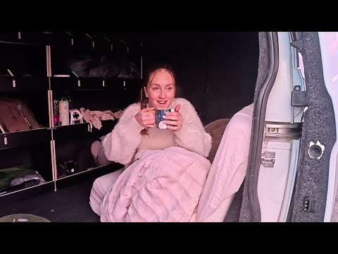 Solo Winter Van Camping | A Cosy Evening