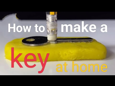 How to make a key at home with super glue| How to open a lock with super glue | Key making