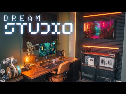 My ULTIMATE Dream Desk Setup & Creator Studio Tour