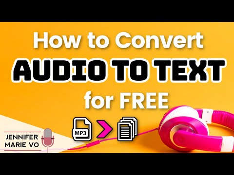 How to Convert Audio to Text for FREE | Transcribe MP3 | Audio to Text Converter for free in 2020