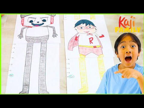 DIY HOMEMADE Giant Board Game with Ryan!