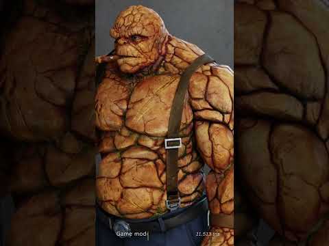 🦸 Marvel Fan Art - The Thing from Fantastic Four #zbrush #3dcharacterart