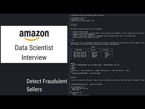 Amazon Data Scientist Mock Interview - Fraud Model