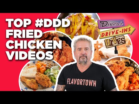 Top #DDD Fried Chicken Videos with Guy Fieri Part 2 | Diners, Drive-Ins and Dives | Food Network