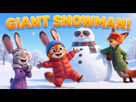 Fiin Builds a GIANT Snowman! ⛄❄️ | Zootopia Family Christmas Special
