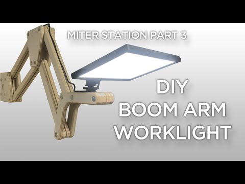 DIY Plywood Boom Arm Worklight