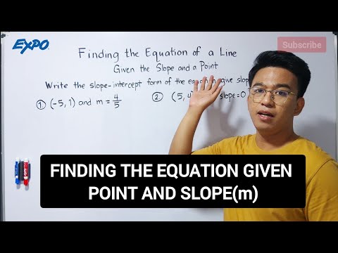 How to Find the Equation of a Line Given the Slope and a Point?
