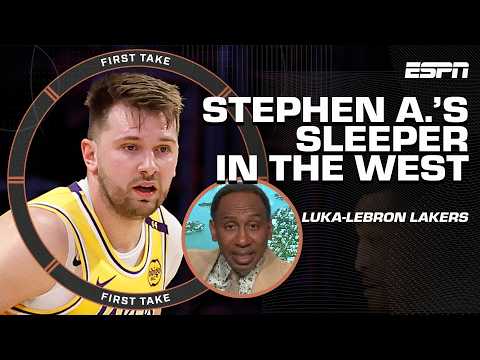 Stephen A. thinks the Luka-LeBron Lakers are 'THE BIGGEST SLEEPER IN THE WEST' 😯 | First Take
