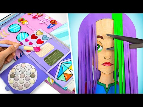 Paper Doll Hair and Makeup Transformation | Handmade Beauty