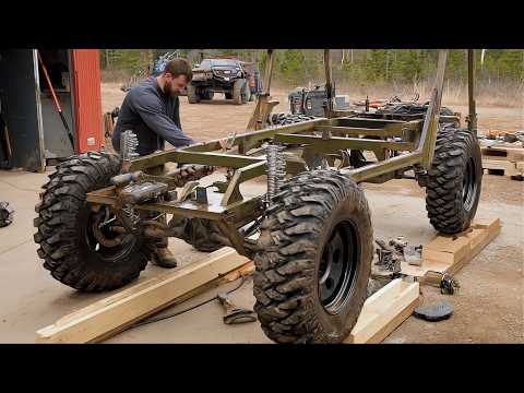 Man Spends 1000 Hours Building All-Terrain Vehicle From Old Car Parts! by @Donn DIY