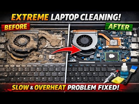 Overheating & Slow Laptop Repair | Full Open Cleaning, Fan Service & Thermal Paste Change