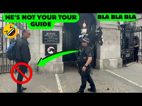 😂Bla,Bla,Bla👮‍♀️Warning from Armed Police: He’s Working!