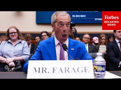 FULL HEARING: Nigel Farage Faces Democratic Fire During Judiciary Committee Hearing On Free Speech