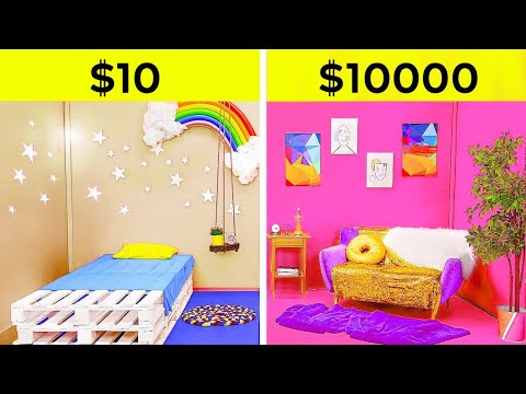 Dream Room Makeover! 🤩 Awesome Ideas: Elite vs. Affordable Decor by 123 GO! Infinity