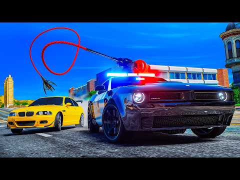 Making Criminals Cry With Harpoon Cop Car In GTA 5 RP