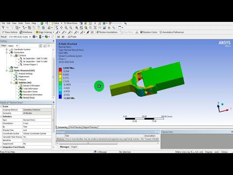 Static Structural Analysis - Contact Region