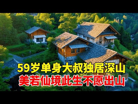 The 59-year-old single uncle lives alone in the mountains. He bluntly says that life in the mountai