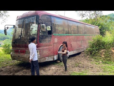 The old HYUNDAI bus was completely restored, full video of the genius girl
