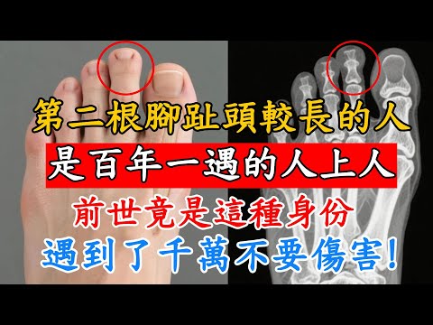 第二根腳趾頭較長的人，是百年一遇的人上人！前世竟是這種身份？遇到了千萬不要傷害她！#佛陀#佛學#佛教#禪修#佛法智慧#佛教故事#佛教文化