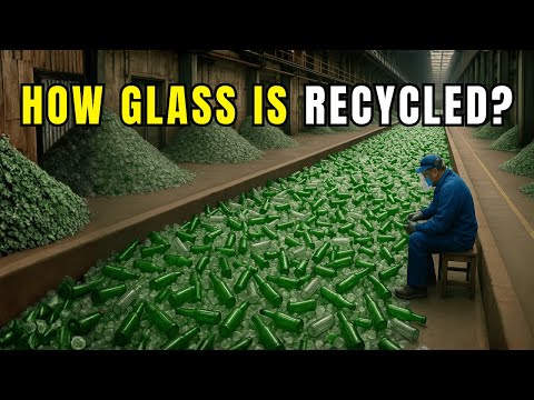 How Millions of Glass Bottles Are Recycled Inside a Factory?