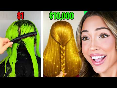 $1 vs $10,000 Hair Transformation!