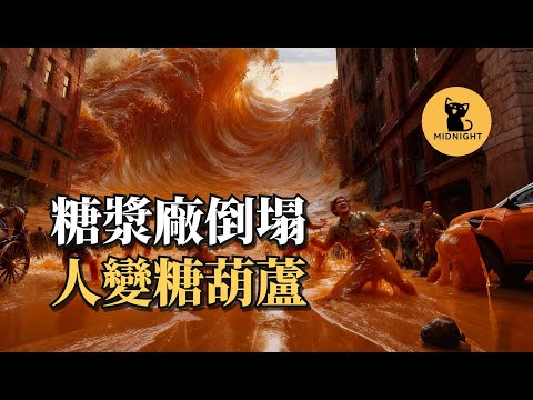 糖漿廠洩漏，870萬升糖蜜淹沒街道，200人瞬間被固化