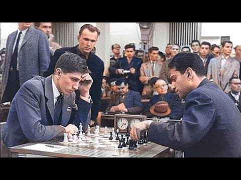 Bobby Fischer VS Mikhail Tal , Tournament Candidate's, Netherland 1962 , #trending #chess #IQ ♟️