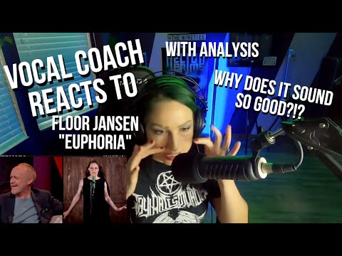 Vocal Coach reacts to Floor Jansen "Euphoria" (with analysis and breakdown!)