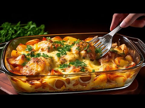 Cook the chicken and the potatoes in this way, the result is amazing